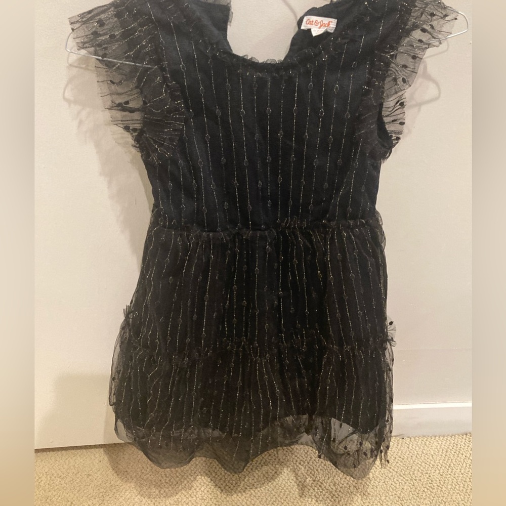Cat & Jack girls party dress black